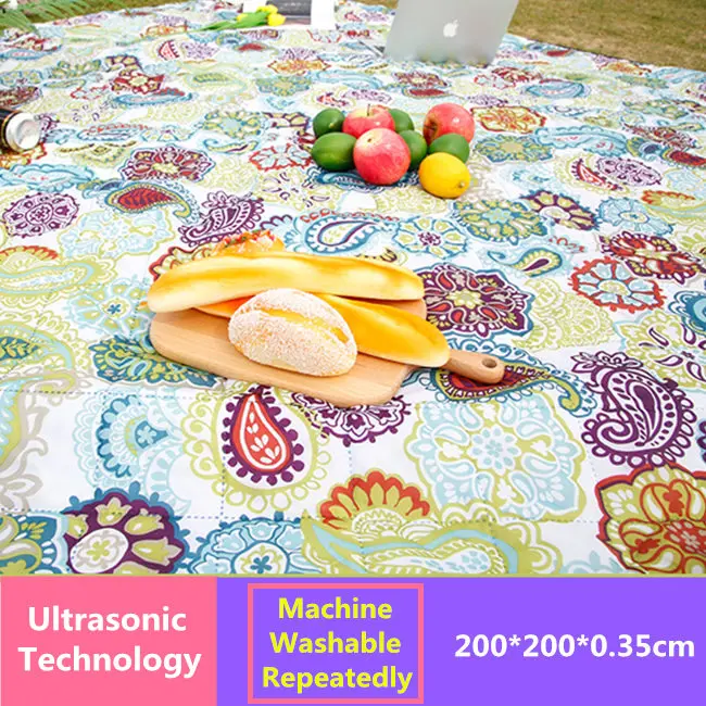 21-Machine Washable Коврики для пикника 200*200 см, влагостойкий уличный пляжный коврик для кемпинга, детское Клетчатое одеяло, пляжный коврик для йоги, 600D Оксфорд - Цвет: 21-Machine Washable
