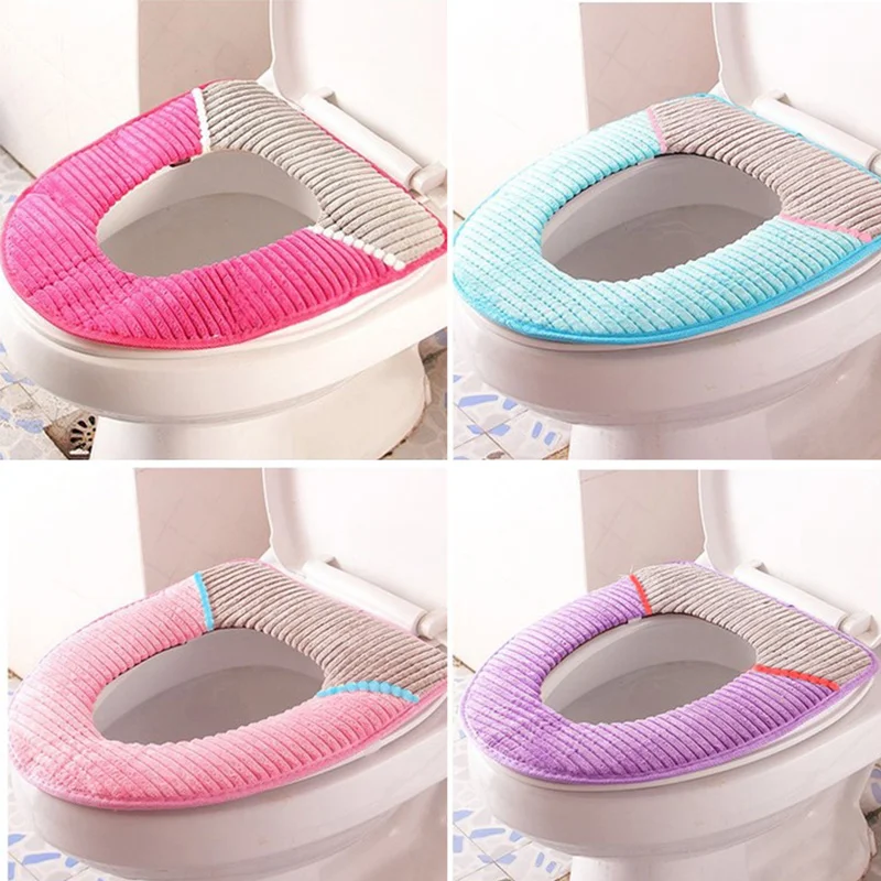 1 шт. Вельветовая накладка на крышку унитаза|Чехлы сиденья унитаза| |