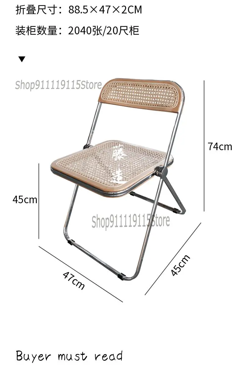 Твердый деревянный складной стул металлический Средний древний Nordic Цвет