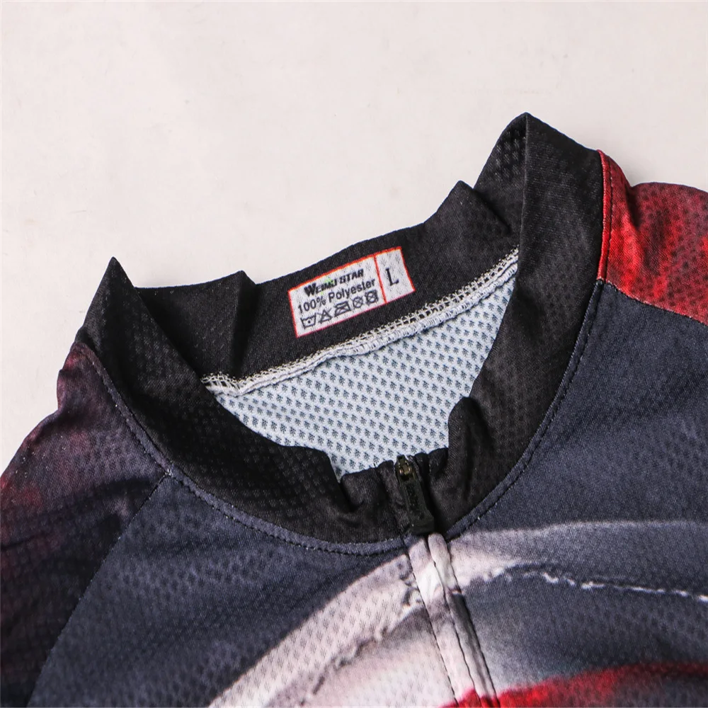 Мужские Вело Джерси с рисунком волка одежда для велоспорта летние велосипедные