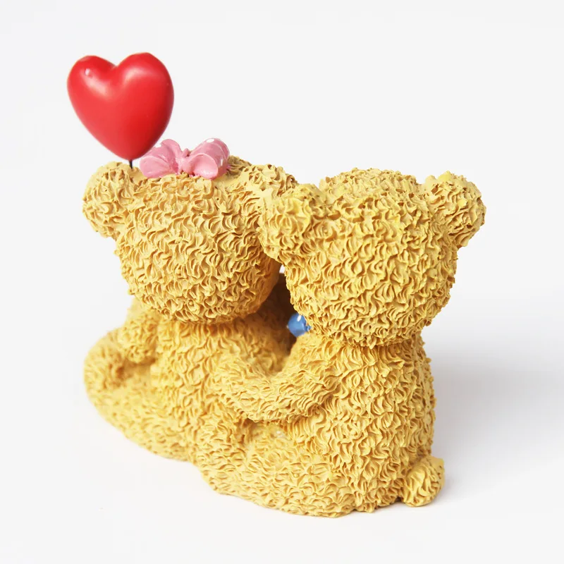 Расписные изделия из смолы мишка тедди праздничные подарки украшения для дома