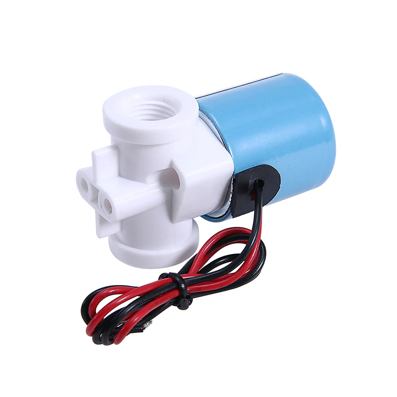 DC 12V электромагнитный клапан G1/4 дюйма Пластик для очистки воды очиститель