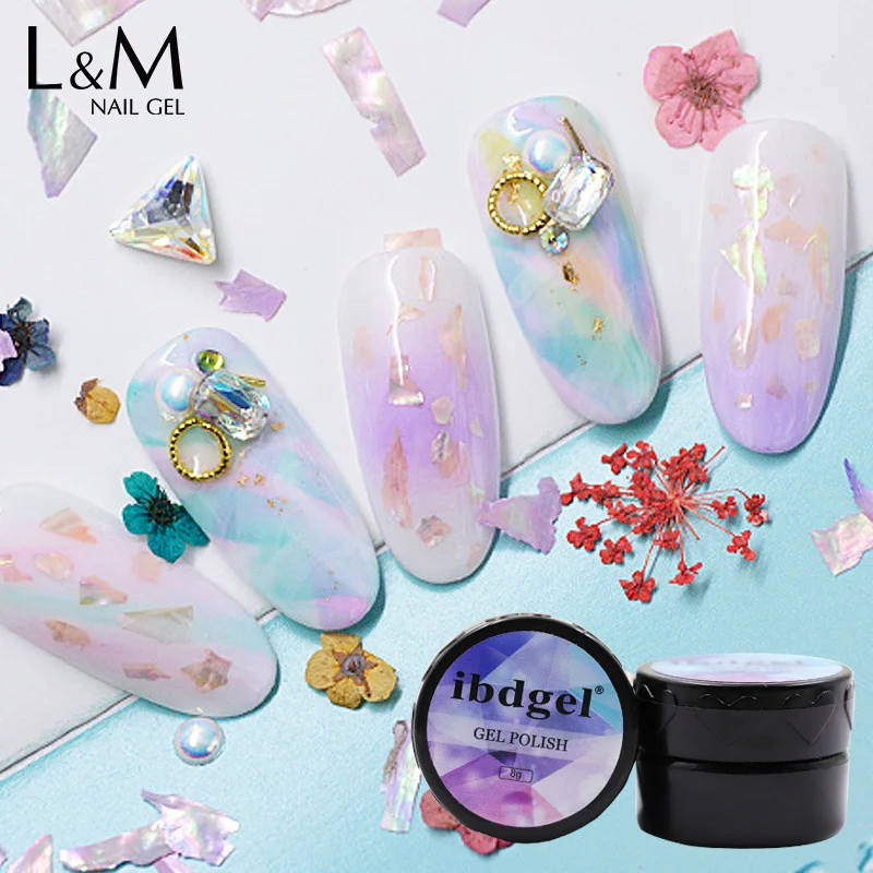 24 шт./лот ibdgel led Декор серии Гель лак colorfuls чистые цвета Горячая Распродажа дизайн