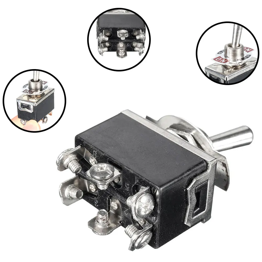 Кнопка переключатель кулисный 3-speed 6-pin тумблер 15A | Автомобили и мотоциклы