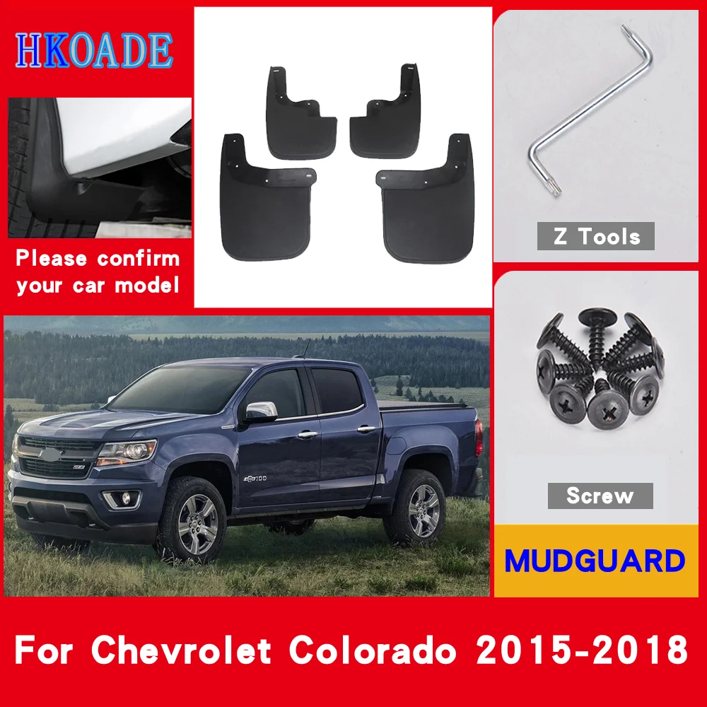 

Car Fender Mud Flaps For ChevroletColorado 2015-2018 Mudguards Splash Guards Fender Mudflaps Car Fender Accessories Car Fender