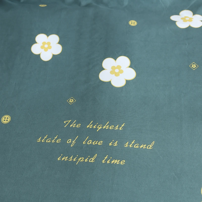 Для девочек комплекты постельного белья с цветами зеленый пододеяльник одежды