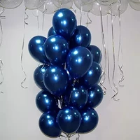100pcs navy dark blue metallic balloons midnight 10inch thick latex balloon helium balloon wedding birthday party decoration