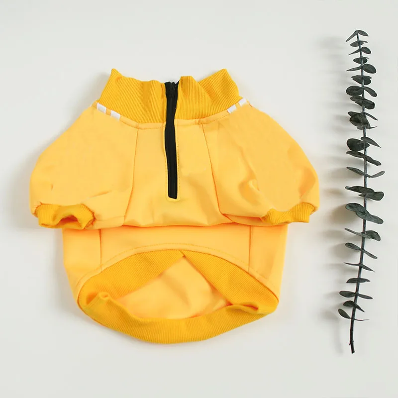 Yellow Одежда для собак для маленьких свитер для собак для Мопсов, французских бульдогов Спортивная одежда для Йоркских щенков одежда для питомца одежда PC1090 Прямая поставка - Цвет: Yellow