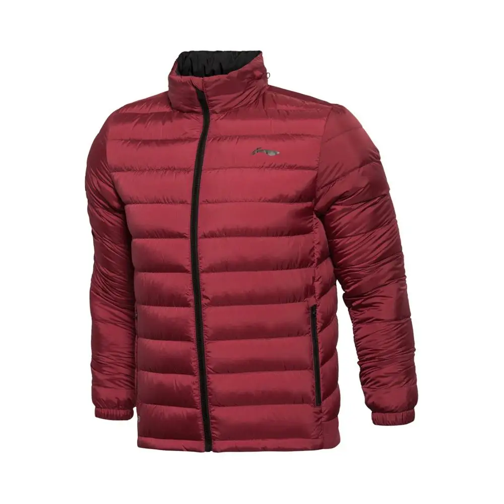 Li-Ning мужское тренировочное короткое пуховое пальто 90% белый гусиный пух