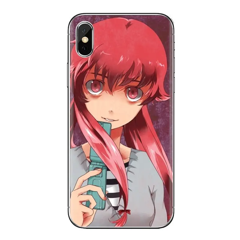anime girl Gasai Yuno Future Diary Silicone Phone Skin Case For Xiaomi Redmi 4A S2 Note 3 3S 4 4X 5 Plus 6 7 6A Pro Pocophone F1 |