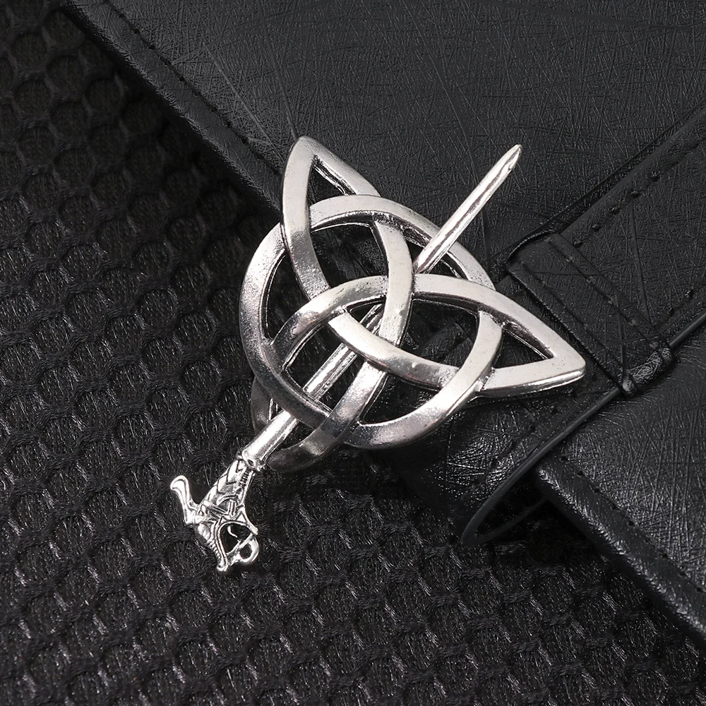 Vintage Celtics Knots Thistle and Thorns Hairpins Antique Silver Metal Stick Slide Hair Clips Women Accessories Jewelry | Красота и