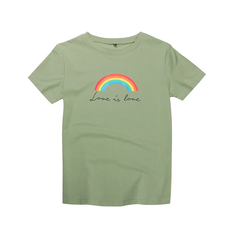 

Round neck printed short sleeve T-shirt for women's loose and versatile summer style