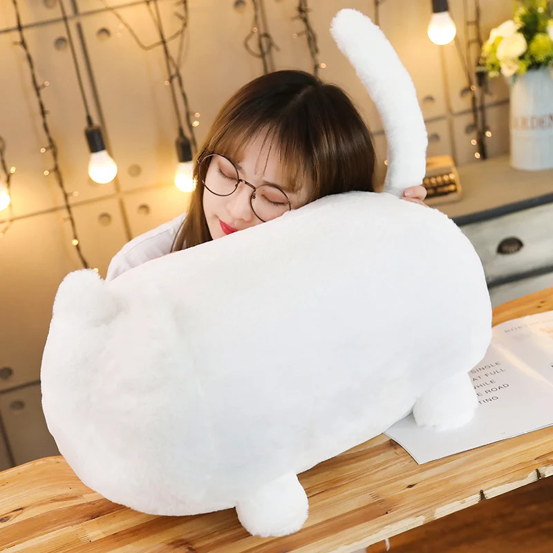 Lovely Cat Plush Toys Soft sleep Sofa back Pillow Cushion Cute Baby Appease Stuffed Animal Toy Dolls Kids Children Birthday Gift | Игрушки и