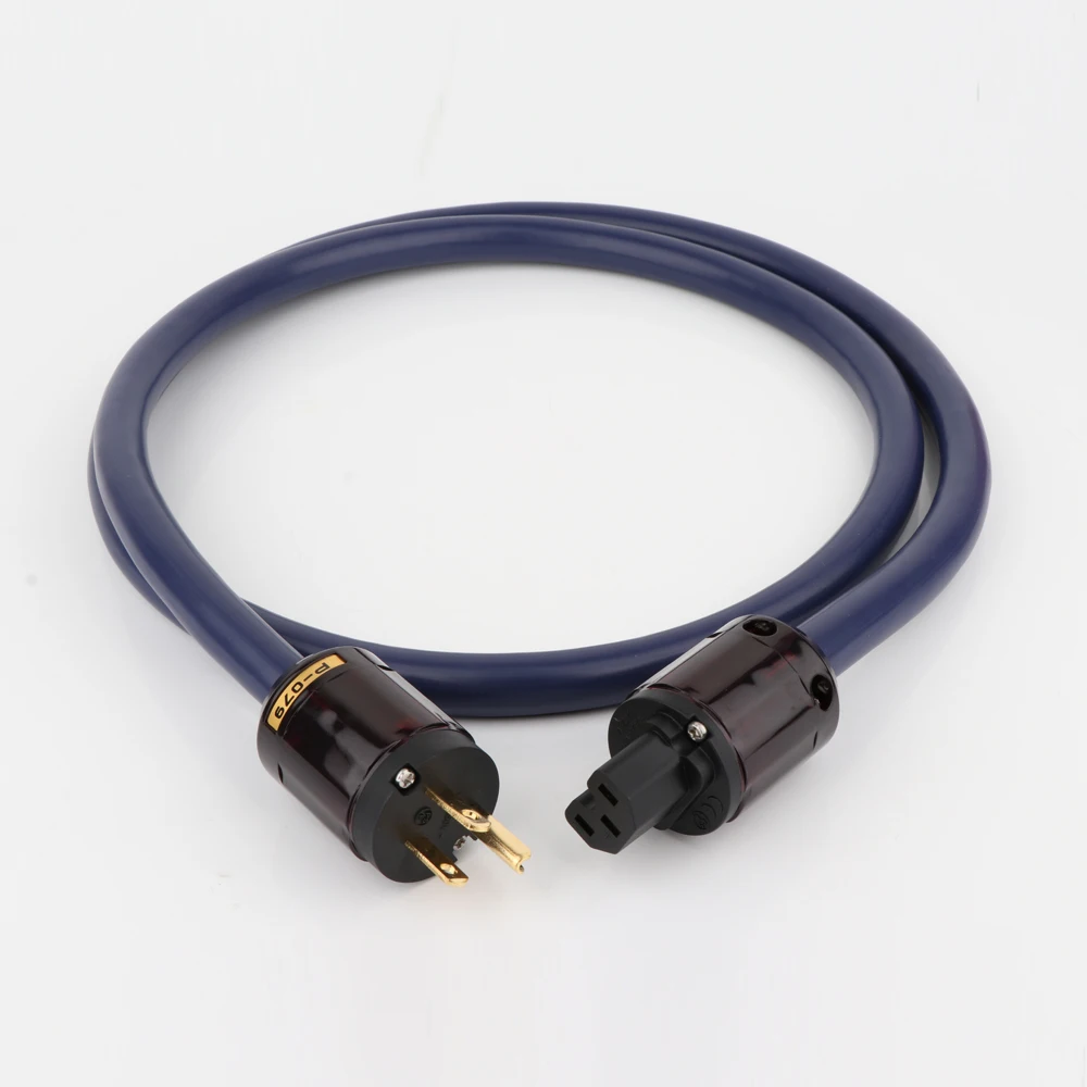 

Hi-end 4N OFC power cable hifi audio US/EU version AC power wire US/EU gold plated connector plug mains power cord cable