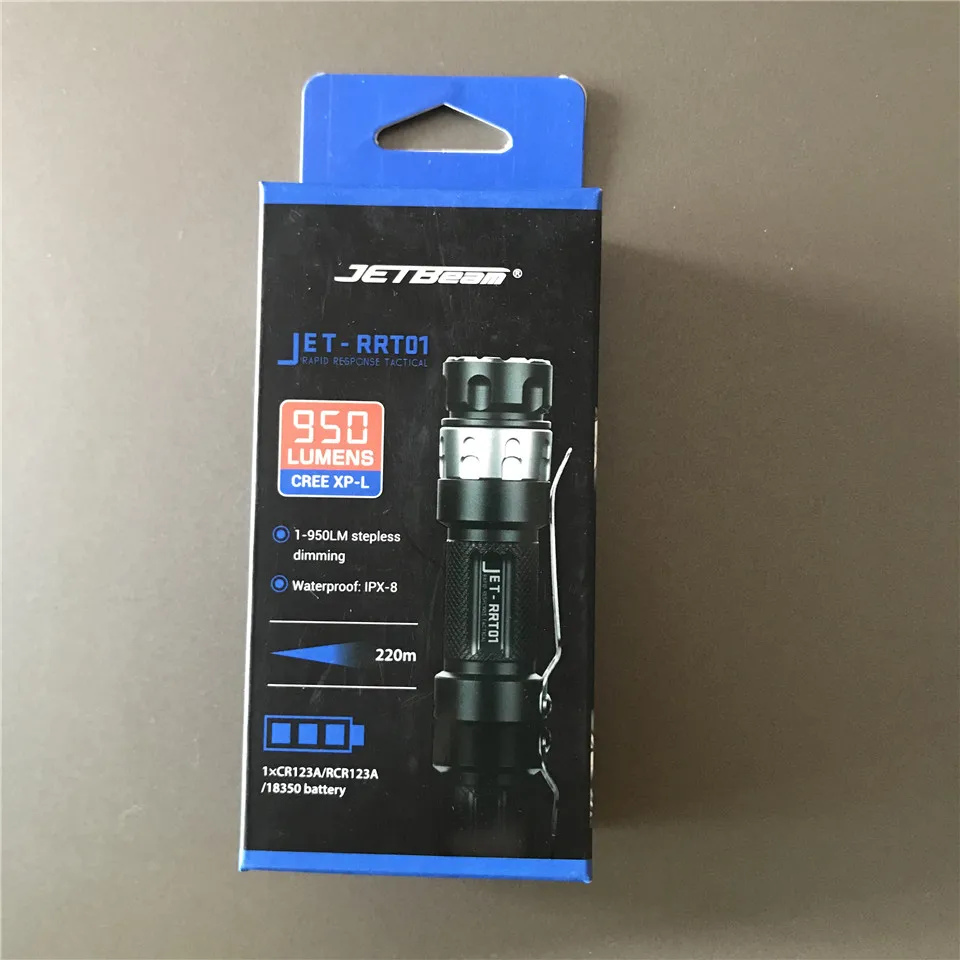 Jetbeam RRT01 Cree XPL светодиодный бесступенчатый затемняющий тактический