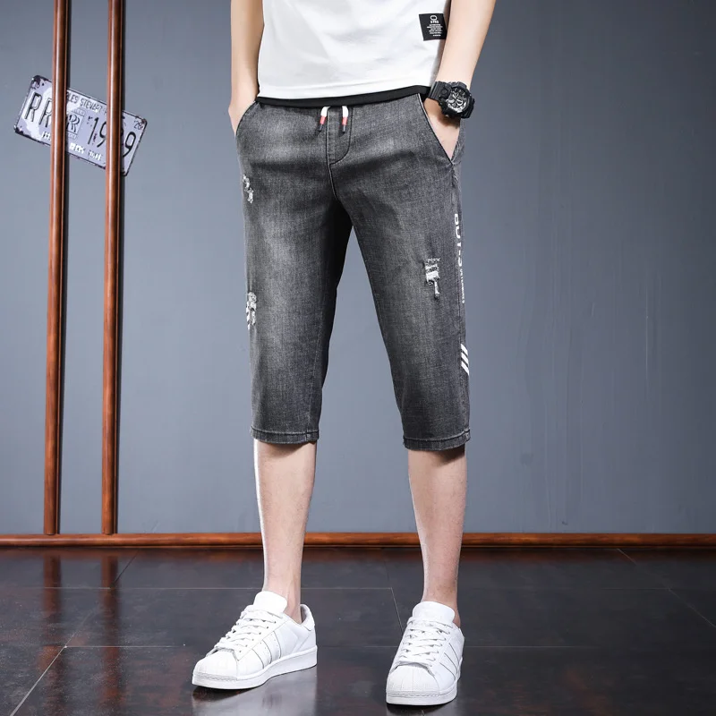 Для Мужчин's Короткие штаны Летние семи-шорты в горошек брендовые тонкие