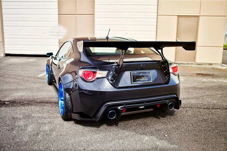 Для GT86 FT86 BRZ FR-S GT Крыло задний спойлер крыло+ алюминиевые Кронштейны углеродное волокно/FRP
