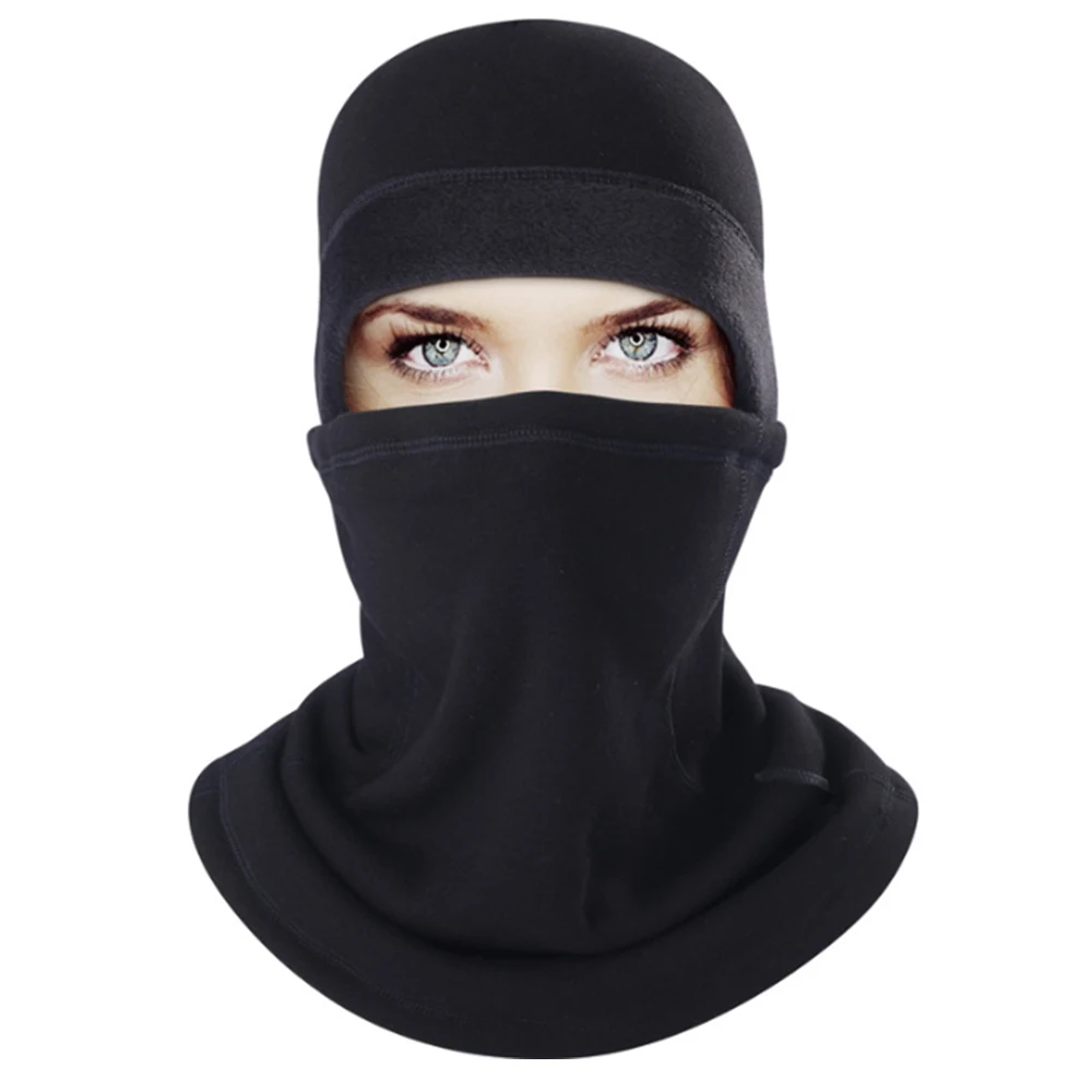 Зимняя черная мотоциклетная маска для лица велосипедная Байкерская уличная