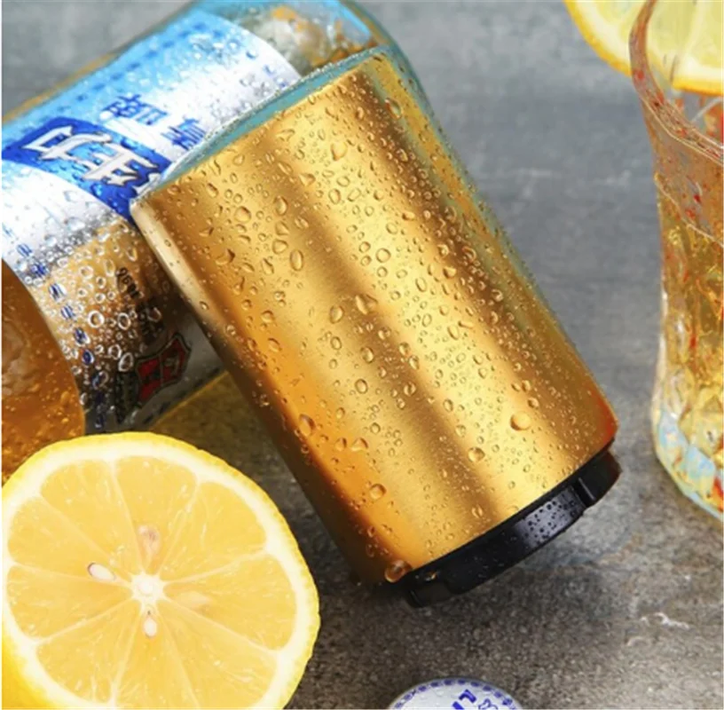 

Bottle Opener Stainless Steel Beer Open Push Type Automatic Non-marking Magnetic Bar Wine Openers Beer Open Destapadores Kitchen