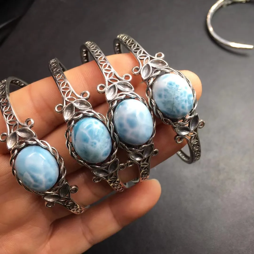 Женский браслет из серебра 925 пробы с кабошоном | Украшения и аксессуары