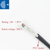 triumphcable rvvp 5c 0 5mm 0 75mm 1mm pvc insulated jecket cable shielded signal line anti interference powder coated wire 300v