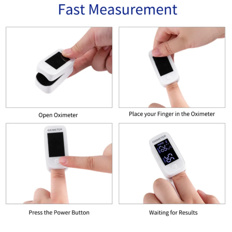 

New Fingertip Pulse Oximeter LED PI Blood Oxygen Saturation PR Heart Rate Multi-function Monitor Healthcare Device CE FDA Approv