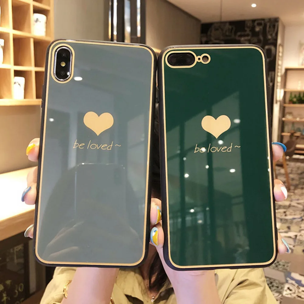 Чехол KISS чехол из закаленного стекла для iPhone XR XS MAX X 10 11 Pro Max с полным покрытием 8 7 6