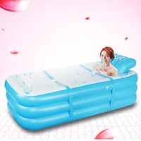 inflatable swimming pool folding bathtub portable rectangular inflatable baby children parents water play lay down chair