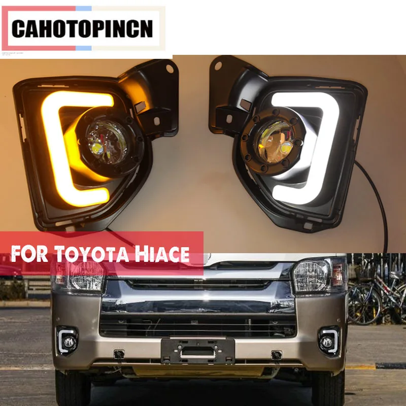 2 шт. для Toyota Hiace 2014 2015 2016 2017 2018 автомобиля 12V светодиодный DRL Дневной светильник