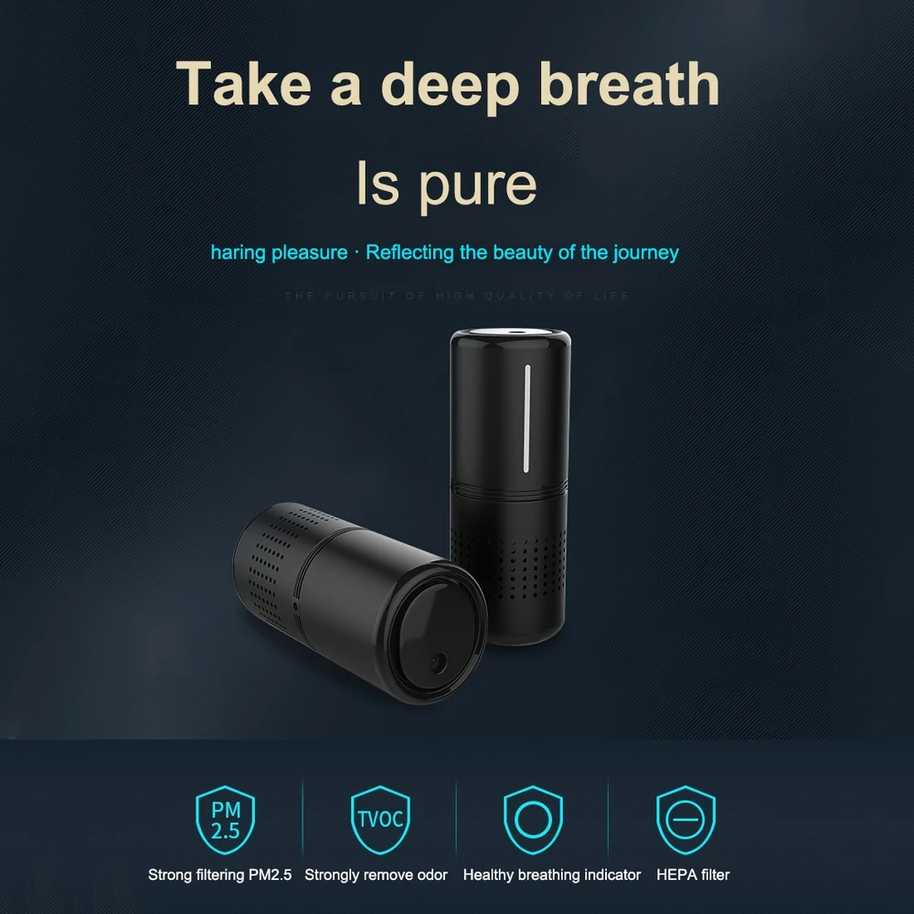 Car Air Purifier Humidification Infrared Sensor Air Cleaner with HEPA Filter Ionic Purifiers Portable Mini Mist Maker
Car Air Purifier Humidification Infrared Sensor Air Cleaner with HEPA Filter Ionic Purifiers Portable Mini Mist Maker