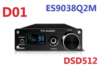 2021 new release fx audio d01 high end digital audio decoder dsd512 es9038q2m xmos xu208 aptx hd blueooth 5 0 headphone output