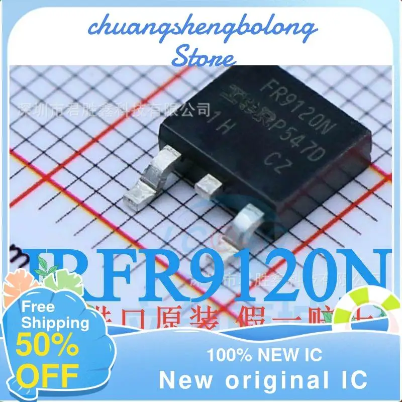 

Новый оригинальный IC 10-200 шт. IRFR9120NTRPBF IRFR9120N TO252