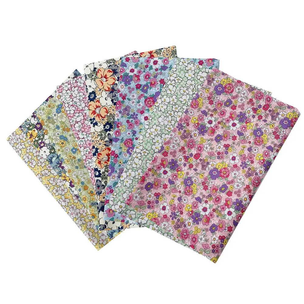 

8PCS Pure Cotton Floral Fabric for Craft Patchwork Sewing