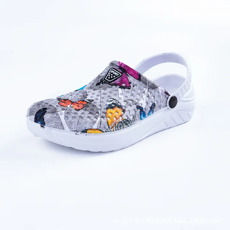 

2021 Large Size ANDALS BEACH SHOES Thick Bottom Home Butterfly Cave Shoes Garden Shoes Women Slippers CYL