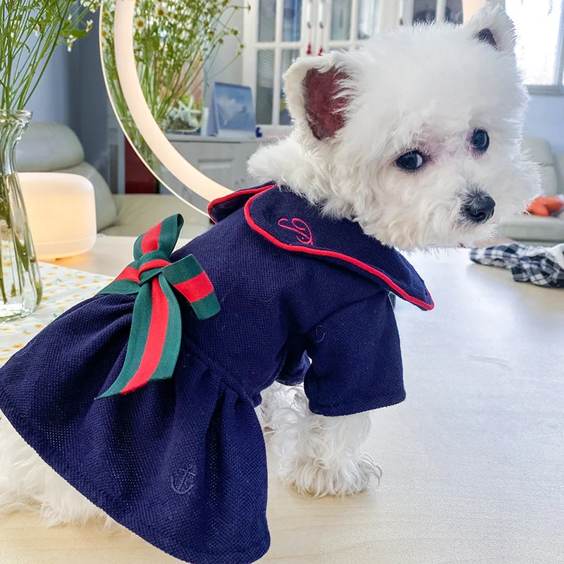 

Весенне-летние модные роскошные платья для собак, костюмы для кошек и домашних животных, юбка с бантом, костюмы для собак, чихуахуа