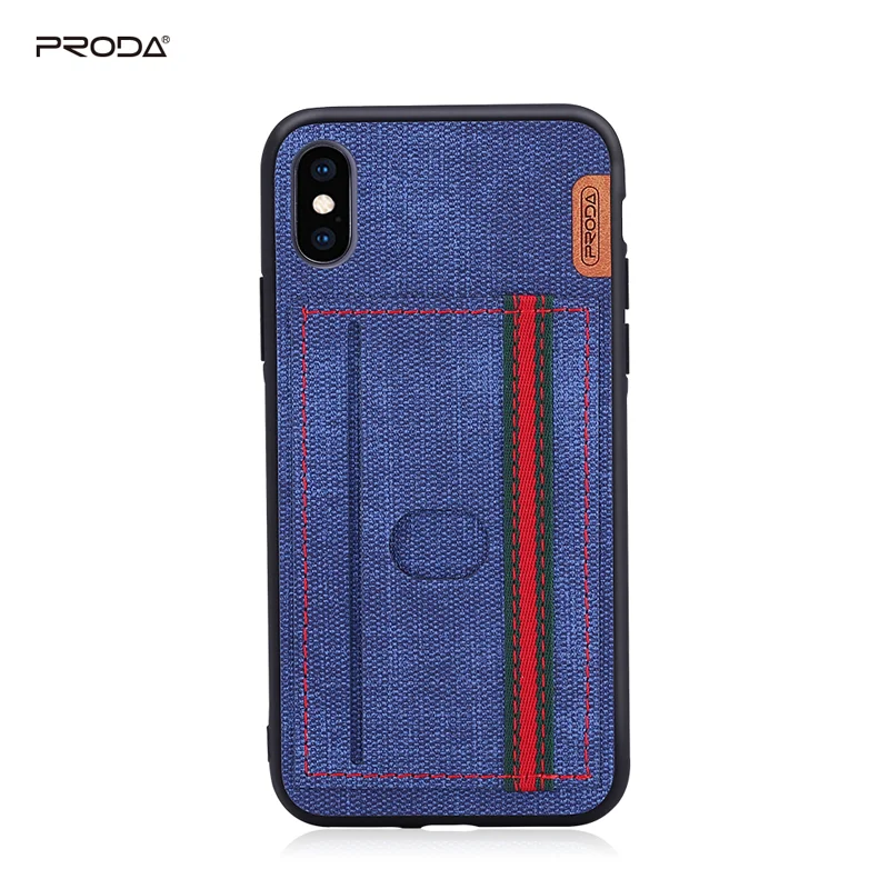 Защитный чехол для телефона PRODA высококачественный джинсовый дизайн iPhone x XS XR xsmax