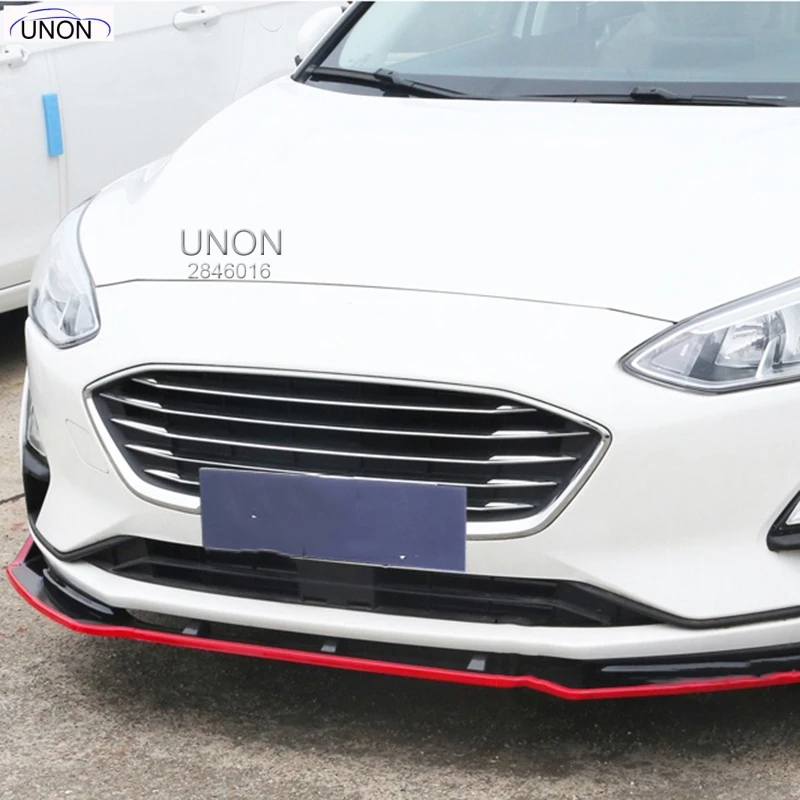 

Передняя губа для Ford Focus 2012-2020, Модифицированная Передняя лопата, защита от столкновений, украшение переднего бампера