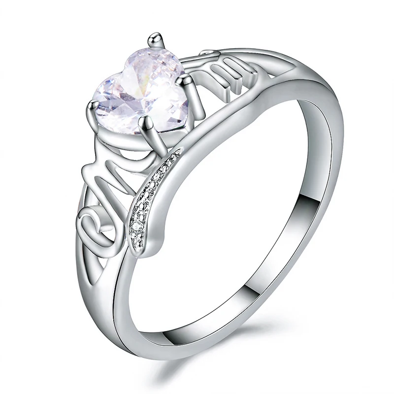 New Trendy Heart Shaped Rings For Women Classical Female Wedding Party Ring Jewelry Romantic Ladies Valentines Gifts | Украшения и