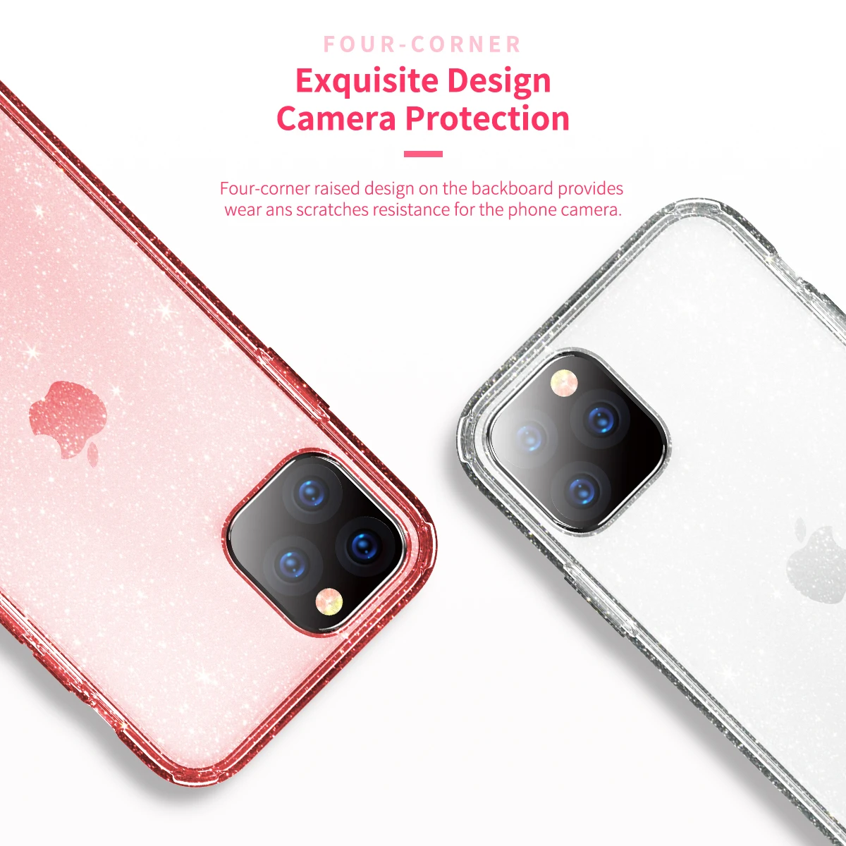 ROCK Мерцающий Порошок прозрачные телефонные чехлы для iPhone 11 XI R Max Bling Star Блестящий мягкий TPU блестящий чехол Coque Funda