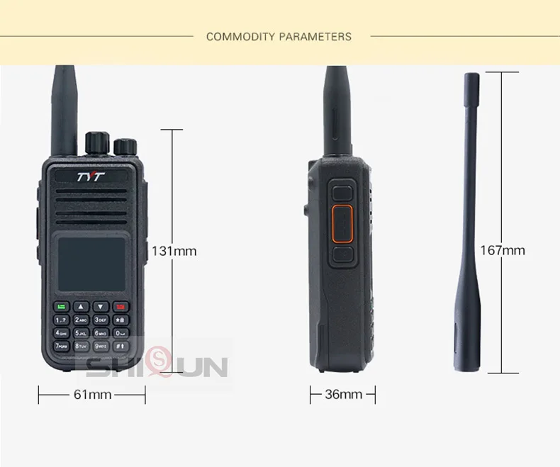 2 шт. задняя часть телефона ПМР GPS двухдиапазонный UHF VHF Tier1/2 Digital 5W md380 | Мобильные