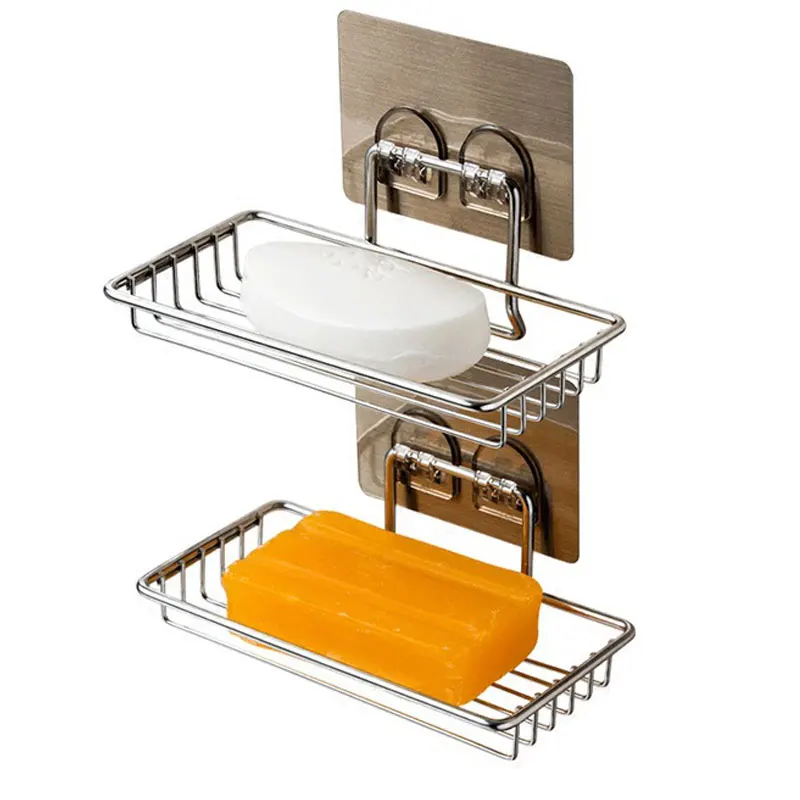 Мыльница креативная настенная из нержавеющей стали для ванной и туалета