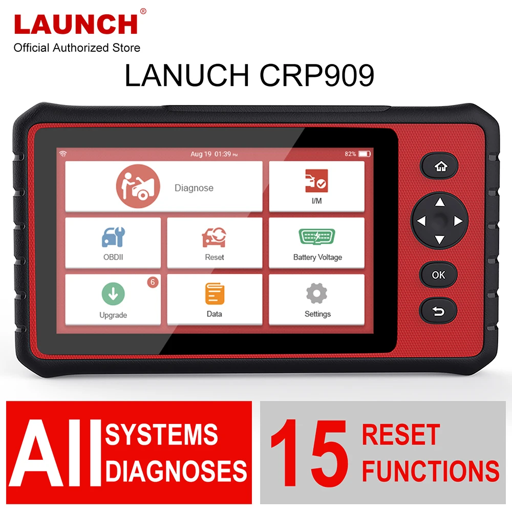 LAUNCH X431 CRP909 Obd2 все системы сканер для диагностики диагностика авто WiFi