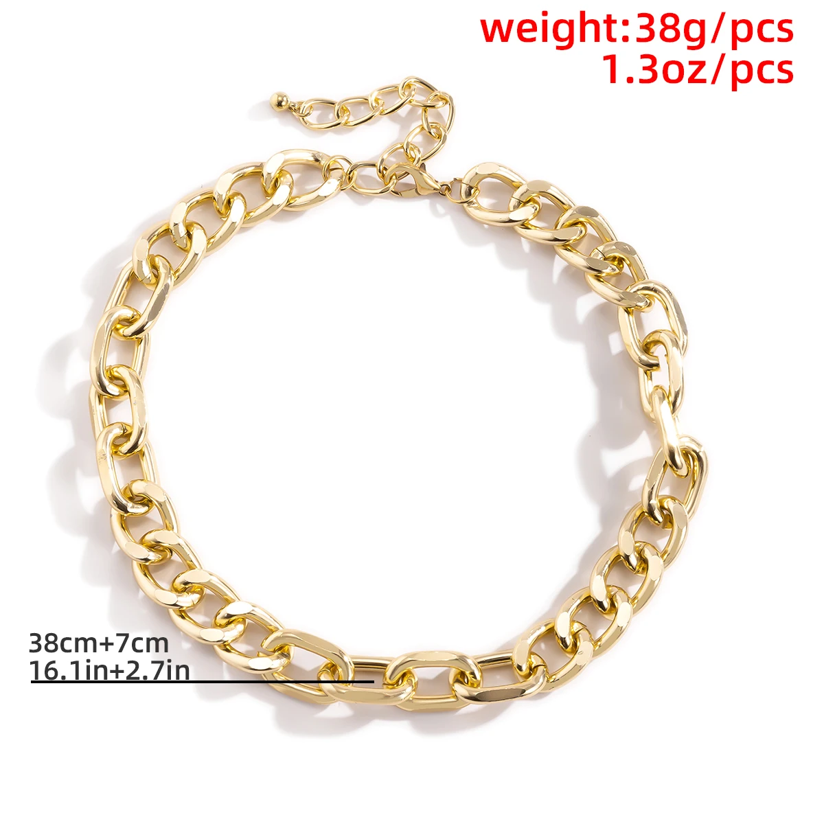 

Hip Hop Cuban Lock Choker Necklace Pendant Women Men Collares Boho Vintage Mix Color Aluminum Chain Necklace Aesthetic Jewelry