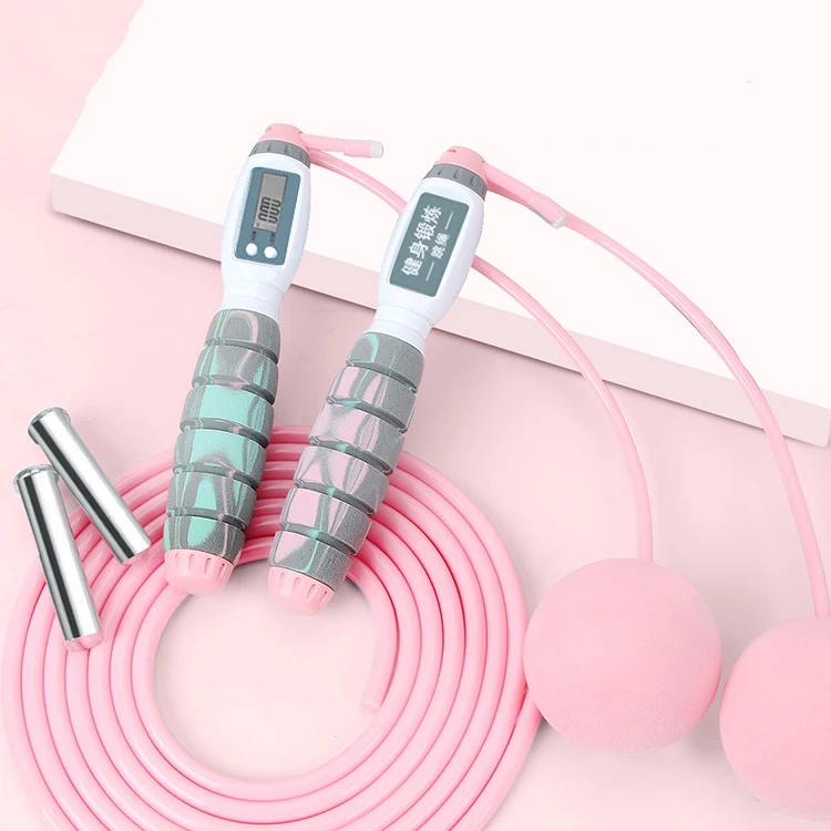 

Беспроводные Скакалка для фитнеса Вес потери Профессиональный Вес ed домашний тренажерный зал скакалка со счетчиком Cuerda Saltar для занятий дом...