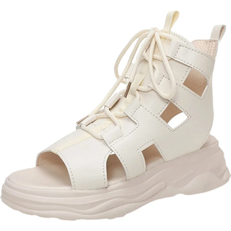 

Female Sandal Clogs With Heel Muffins shoe 2021 Summer Increasing Height Clear Shoes Womens Wedges Girls Gladiator Thick High Fl