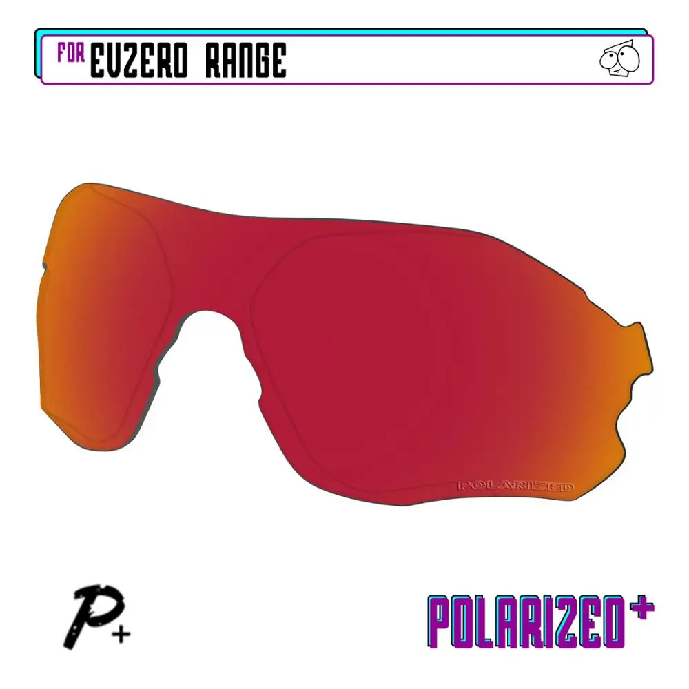 EZReplace Polarized Replacement Lenses for - Oakley EVZero Range Sunglasses - Red P Plus