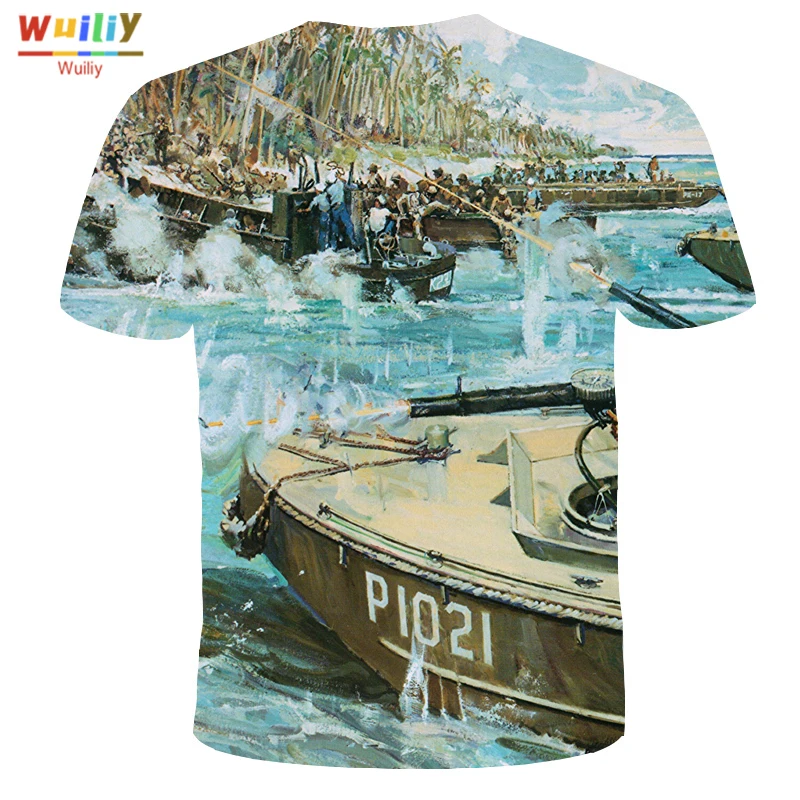 

Men's War T Shirt 3D Print Soldier TShirts Summer Graphic Tees Pattern Women/Men Novelty Streetwear Tops