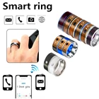 Модное и функциональное мужское кольцо на палец из нержавеющей стали с NFC, подходит для телефонов Android и iPhone, 2021