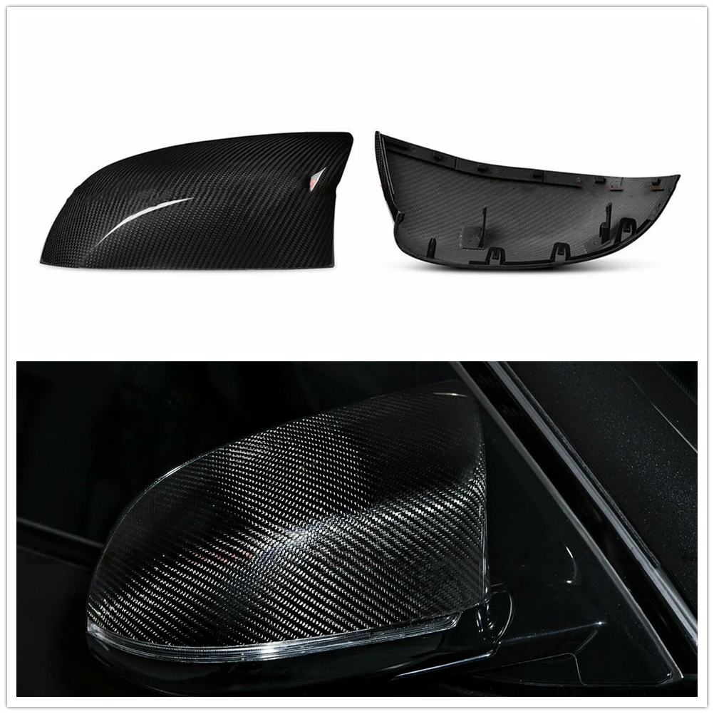 

Mirror Cover For BMW X5M F85 X6M F86 2015-2018 Dry Carbon Fiber Replacement Car Exterior Rearview Cap Reverse Case Shell Clip On