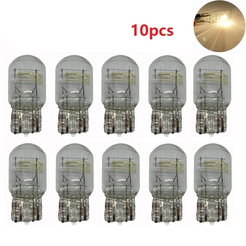 10X T20 7443 7440 W21W W21/5W 12v 21W 21/5w сигнальные Автомобильные дневные ходовые огни сигнал